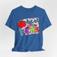 Colorful Faux Glitter Tee - PE Teacher