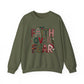 Faith Over Fear Faux Yarn Sweatshirt Holiday Crewneck