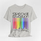 Rainbow Flair Pen School Staff Tee - Special Education With Flair