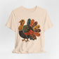 Patchwork Turkey - Thanksgiving Graphic Tee