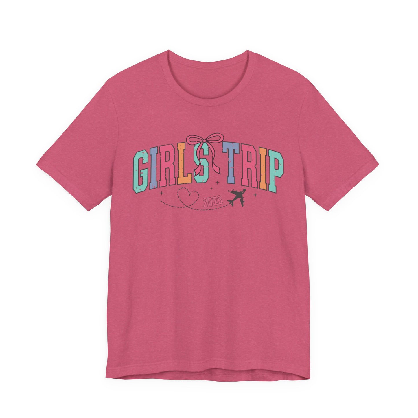 Girls' Trip Tee — Retro Pastel Travel Graphic T‑Shirt (2026)