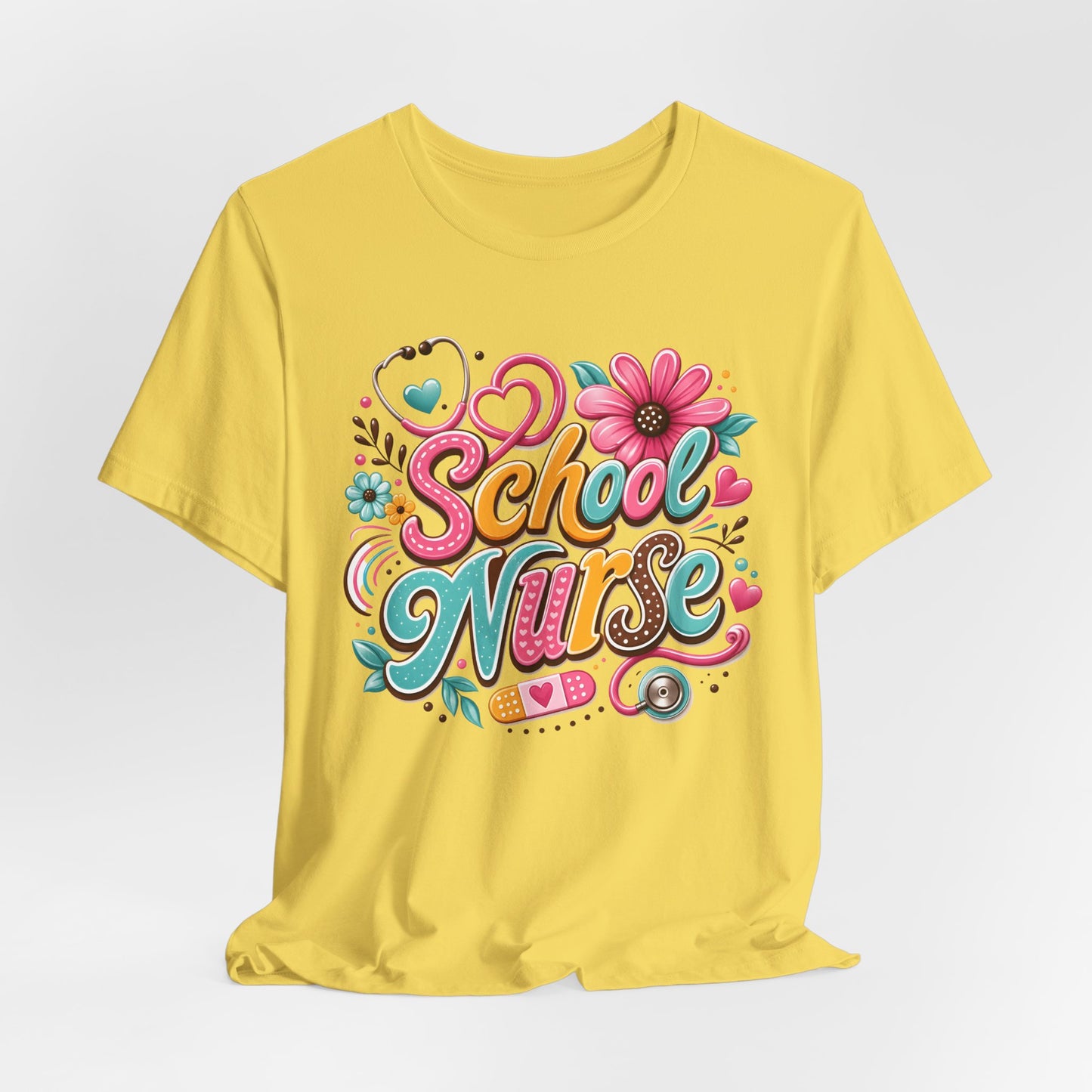 Groovy School Nurse Graphic Tee