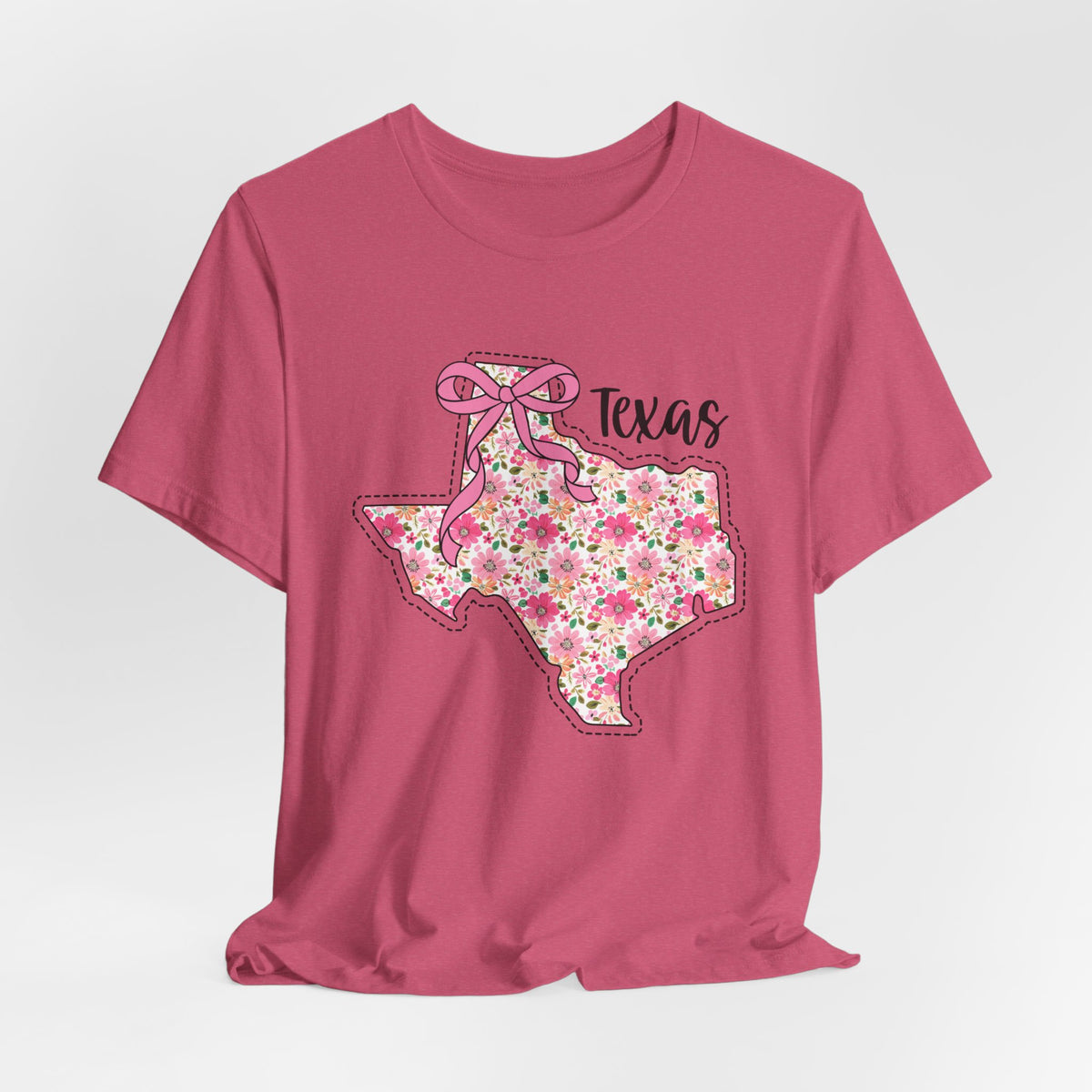 Texas Floral T-Shirt | Unisex Garment-Dyed Tee | Southern Charm Apparel, Gift for Texans, Casual Wear, Spring/Summer Fashion