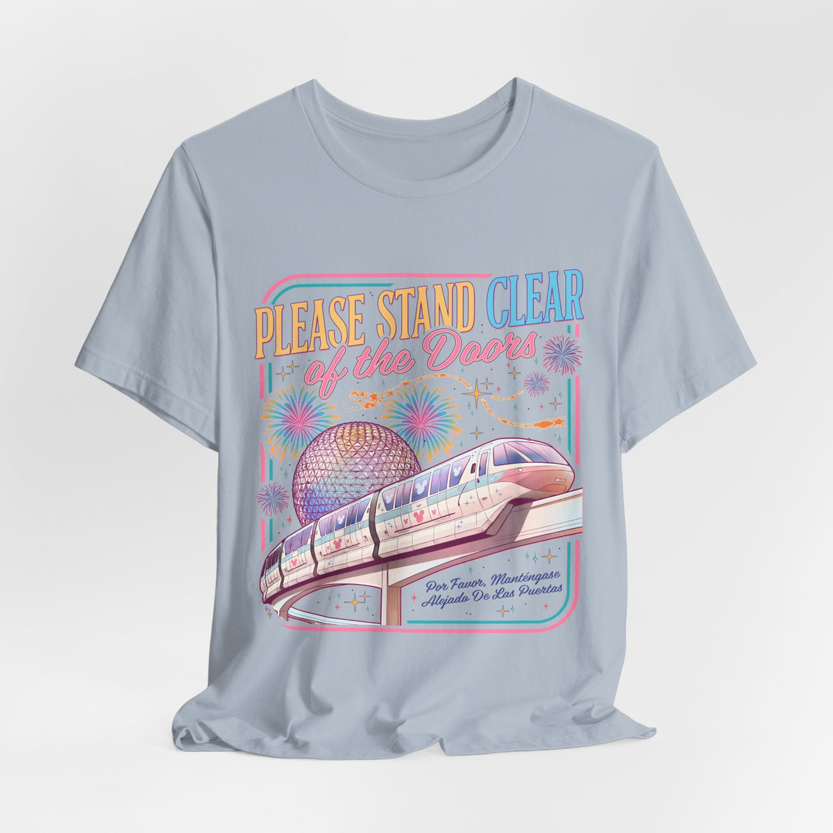 Please Stand Clear of the Doors Monorail T-Shirt — Retro Park Tee