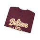 Believe in Magic Cozy Pastel Crewneck Christmas Sweatshirt