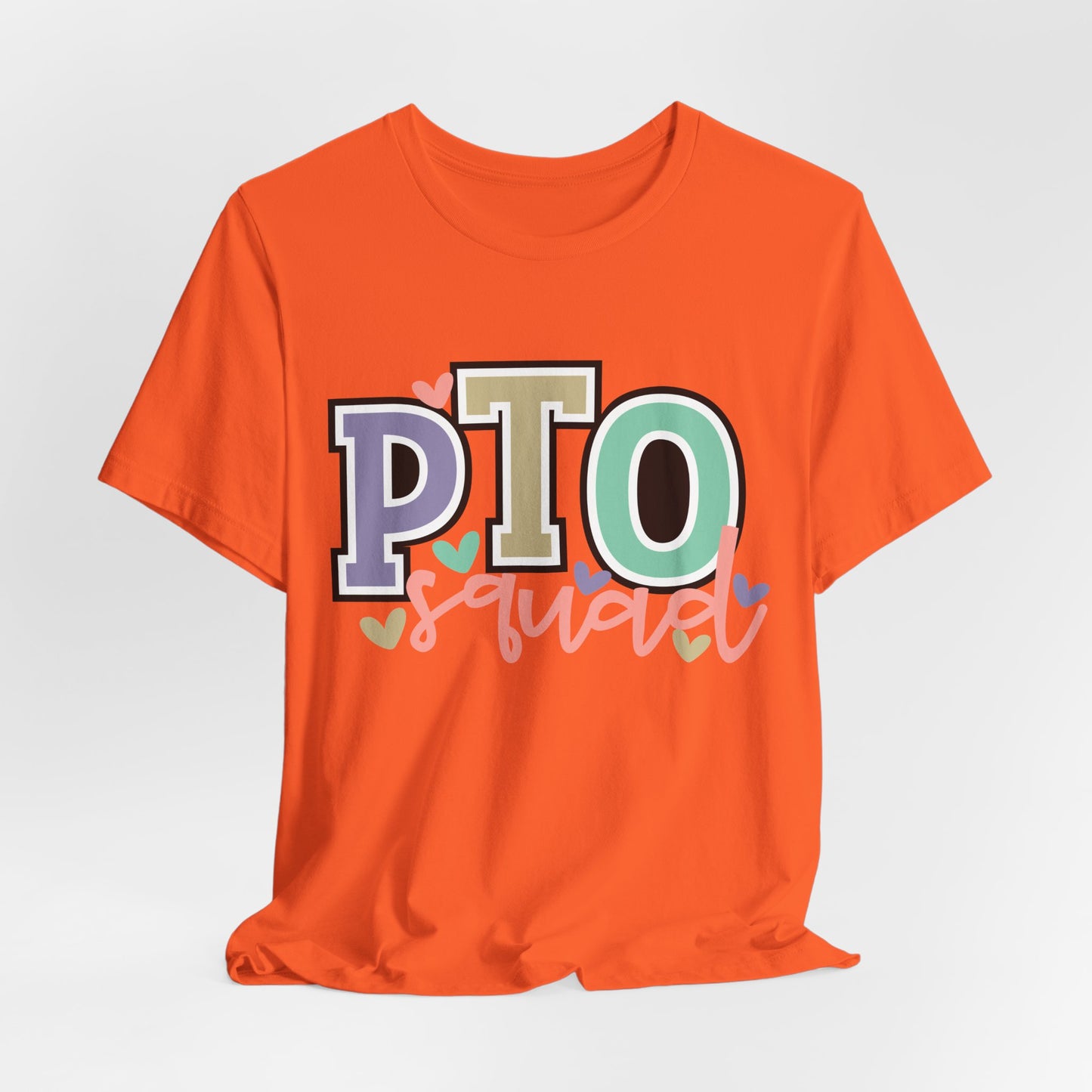 Colorful PTO Teacher/Parent Volunteer Squad Tee