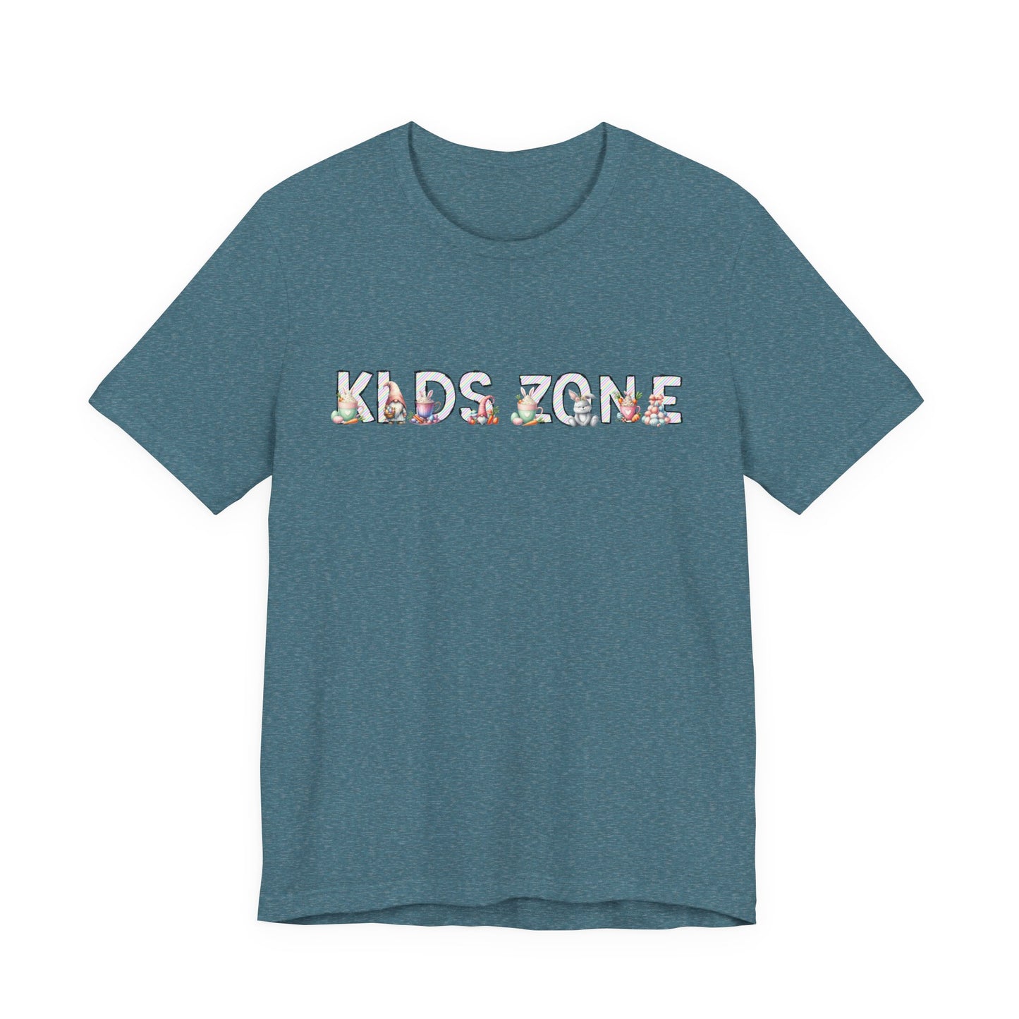 Kids Zone Daycare Easter T-Shirt — Easter Stripes