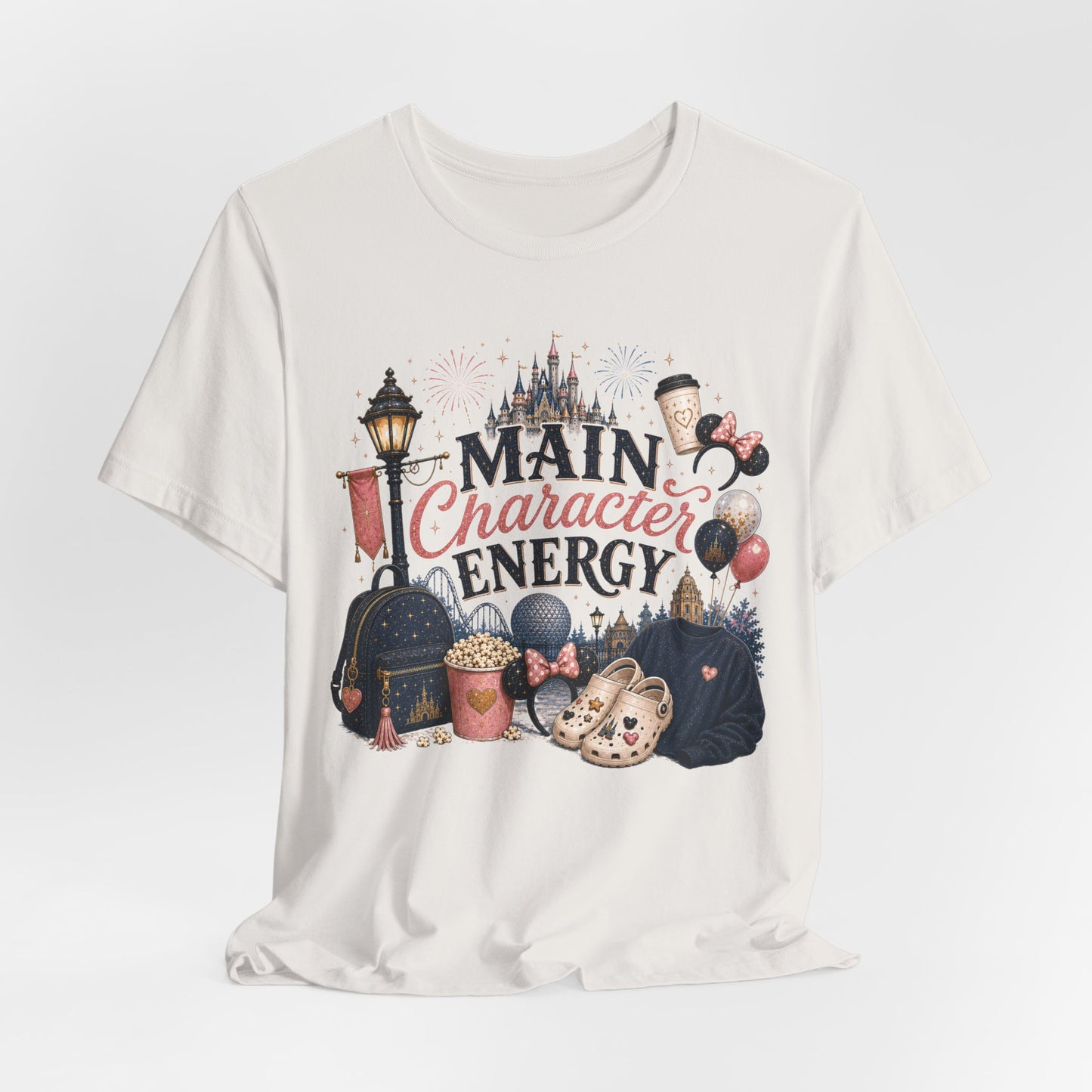 Main Character Energy Tee — Theme Park Fan Graphic T‑Shirt