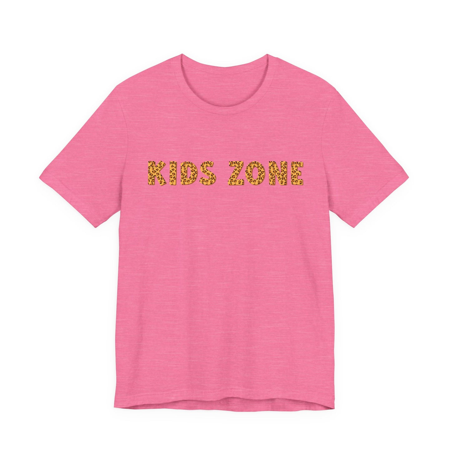 Kids Zone Daycare T-Shirt — Leopard Lettering