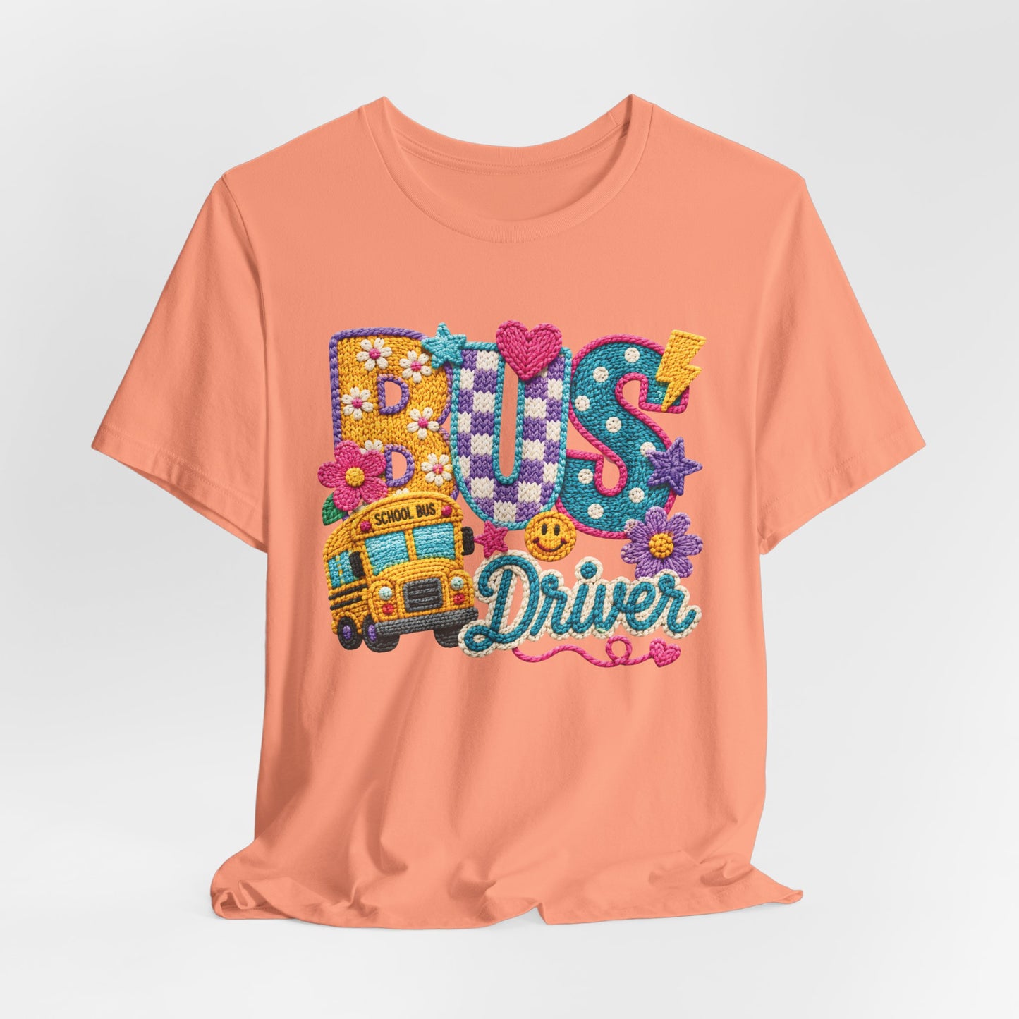 Bus Driver T-Shirt – Colorful School Bus Graphic Tee for Teachers & Drivers