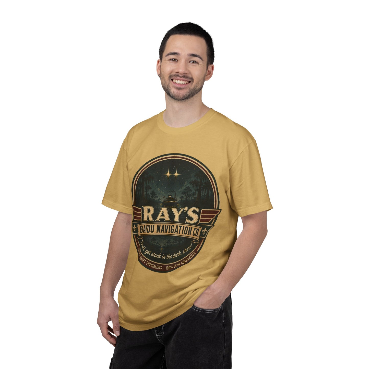 Ray’s Bayou Navigation Co. T-Shirt — Vintage Cajun Bayou Graphic Tee