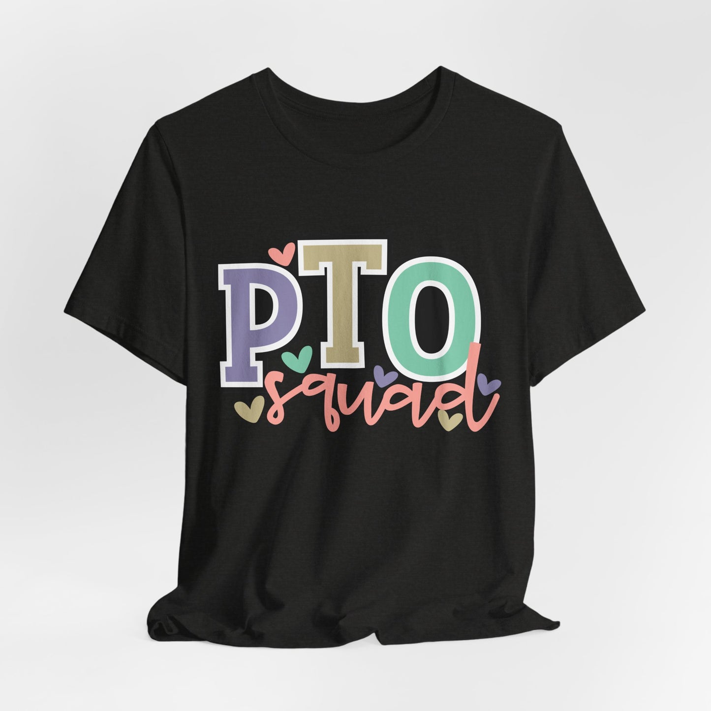 Colorful PTO Teacher/Parent Volunteer Squad Tee