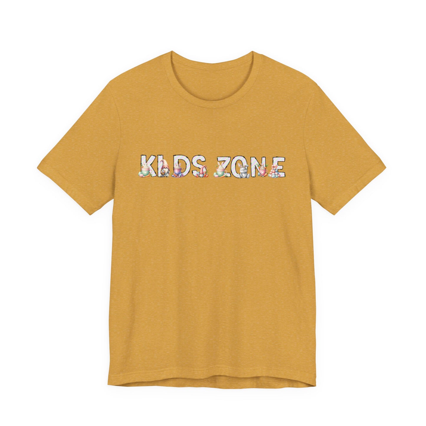 Kids Zone Daycare Easter T-Shirt — Easter Stripes