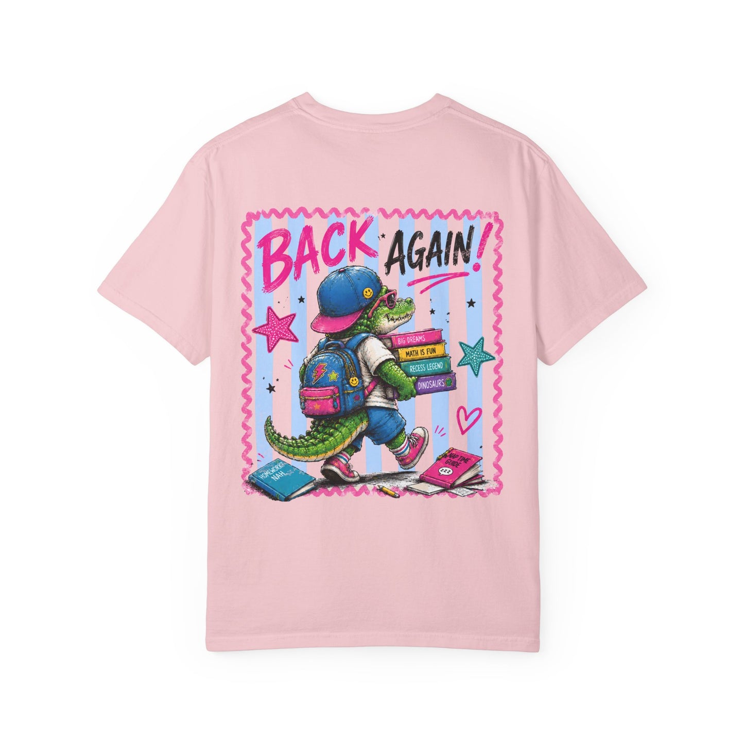 Back to School Croc T-Shirt — “Guess Who’s Back / Back Again” Graphic Tee