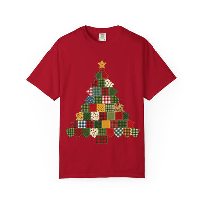 Christmas Patchwork Tree T-Shirt