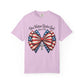One Nation Under God Patriotic T-shirt with Bow Design
