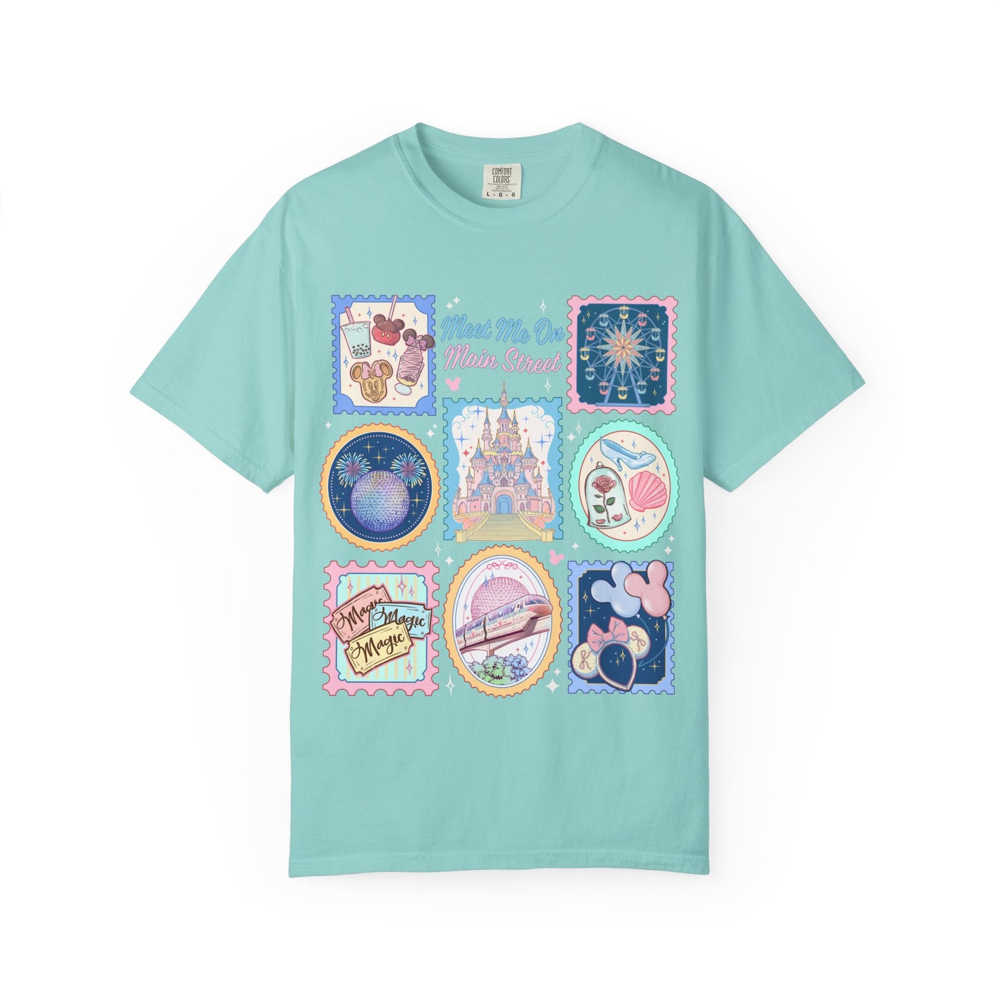 Theme Park Vintage Stamp Tee - Meet Me On Main Street