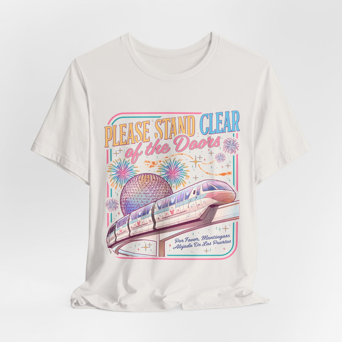 Please Stand Clear of the Doors Monorail T-Shirt — Retro Park Tee