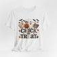 Faux Quilted Halloween Chick or Treat T‑Shirt