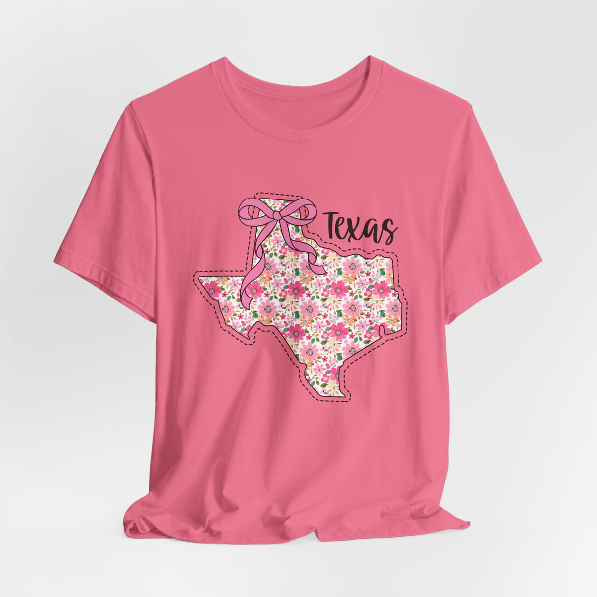 Texas Floral T-Shirt | Unisex Garment-Dyed Tee | Southern Charm Apparel, Gift for Texans, Casual Wear, Spring/Summer Fashion