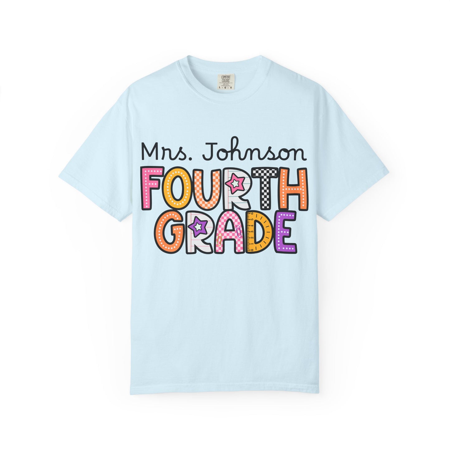 Personalized Fourth Grade Teacher T-Shirt