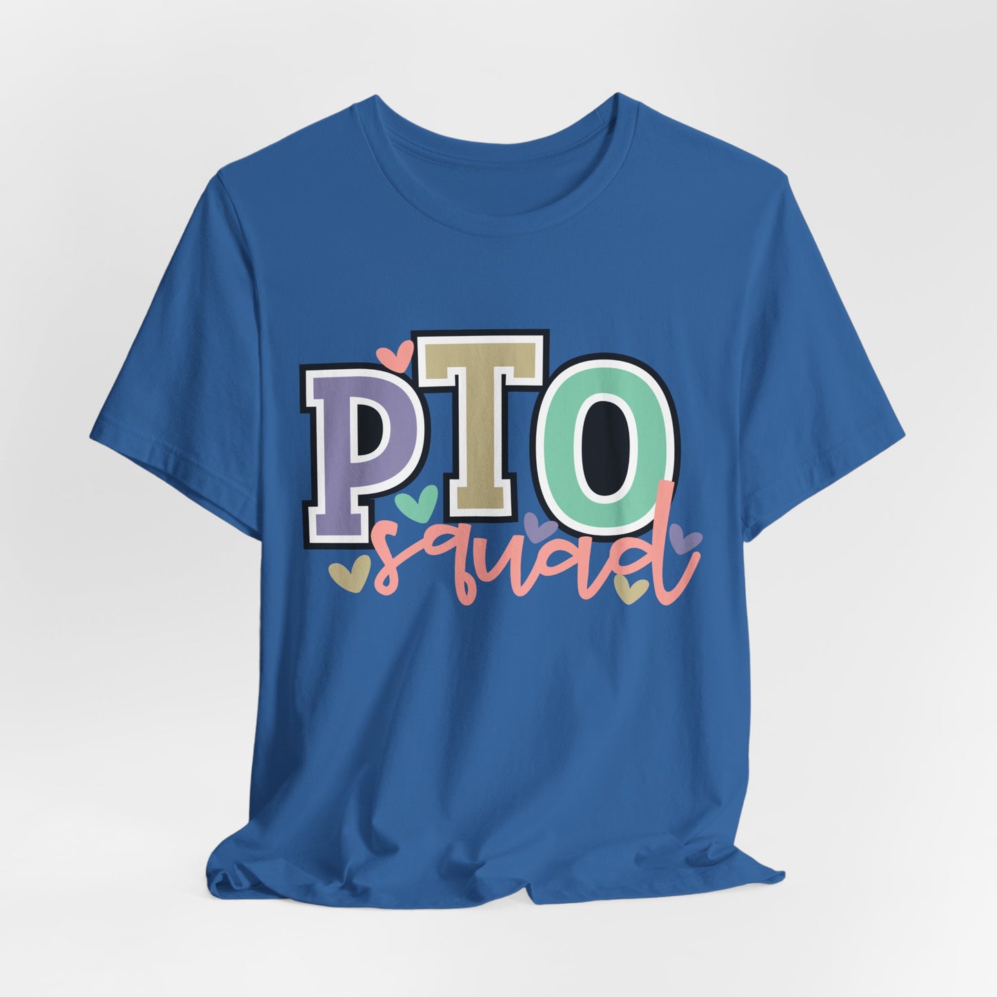 Colorful PTO Teacher/Parent Volunteer Squad Tee