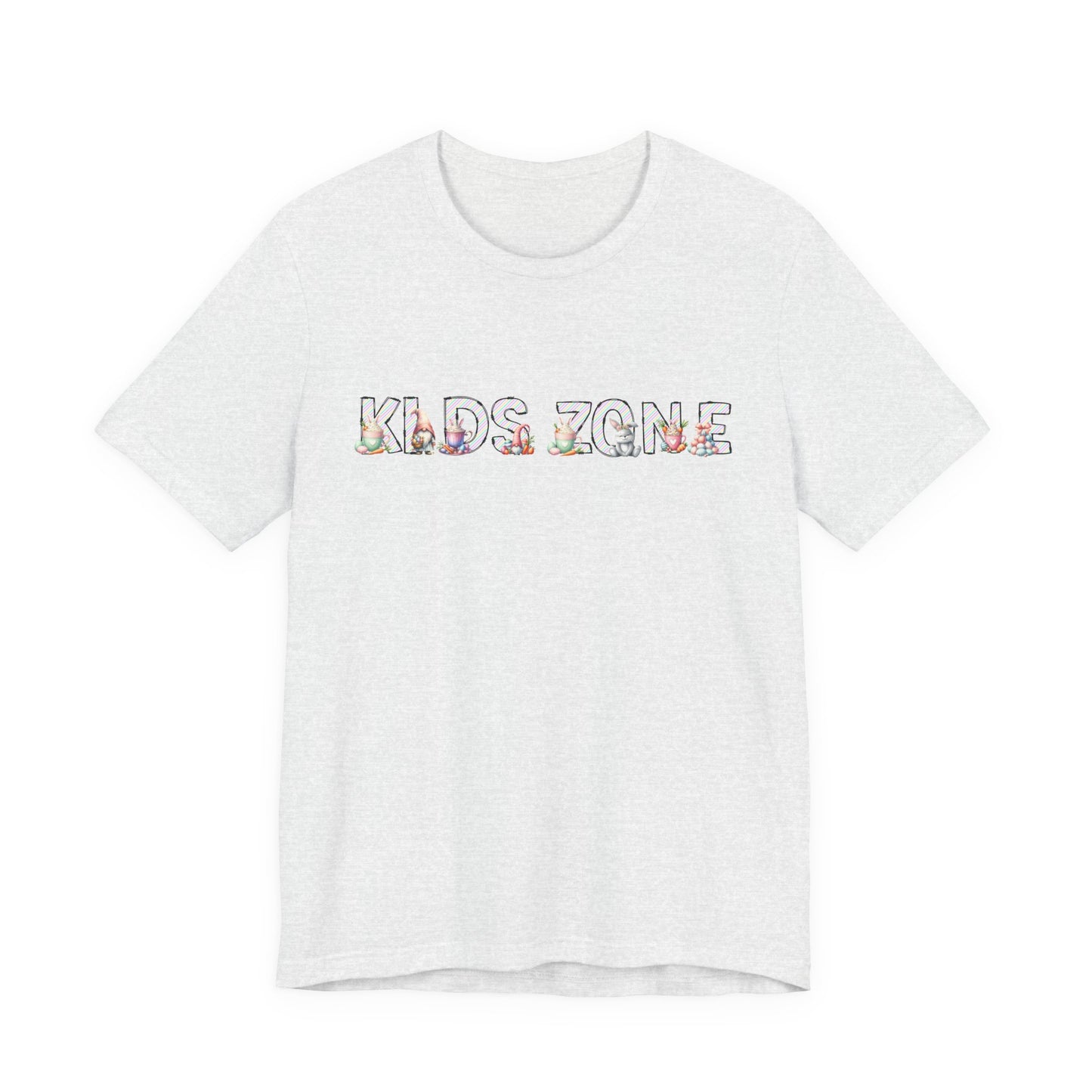 Kids Zone Daycare Easter T-Shirt — Easter Stripes