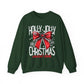 Holly Jolly Christmas Social Club Red Bow Christmas Crewneck Sweatshirt