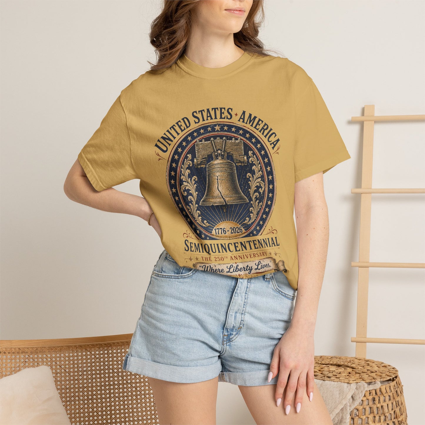 Semiquincentennial Liberty Bell T-Shirt — 250th USA Anniversary Tee