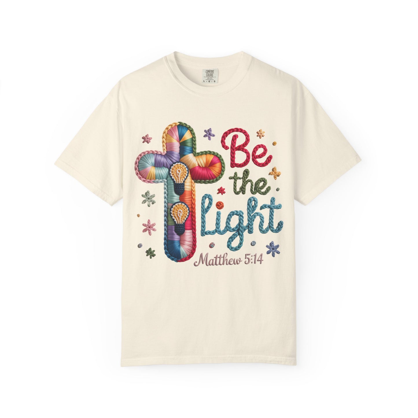 Be the Light T-Shirt — Matthew 5:14 Christian Cross Tee