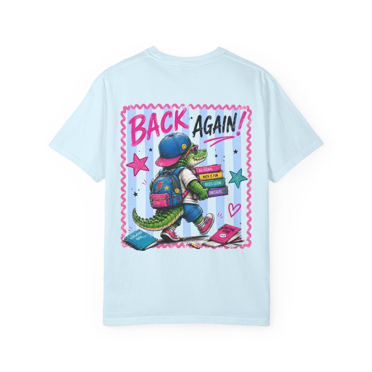 Back to School Croc T-Shirt — “Guess Who’s Back / Back Again” Graphic Tee