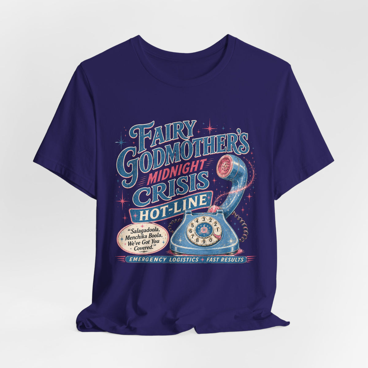 Fairy Godmother’s Midnight Crisis Hotline Tee