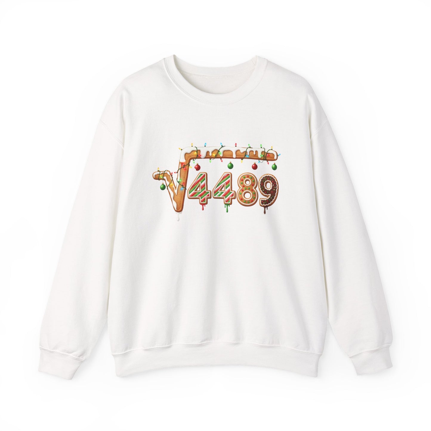 "67" √4489 Design Holiday Gingerbread Sweatshirt (√4489 Design)