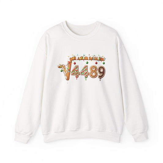 "67" √4489 Design Holiday Gingerbread Sweatshirt (√4489 Design)