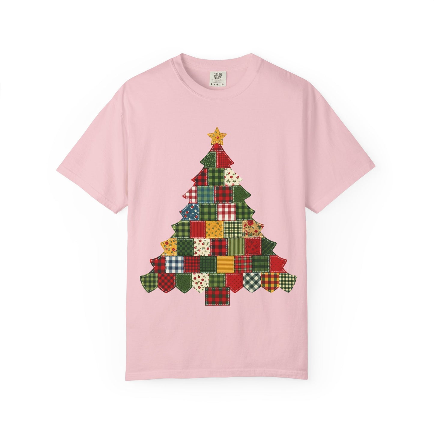 Christmas Patchwork Tree T-Shirt