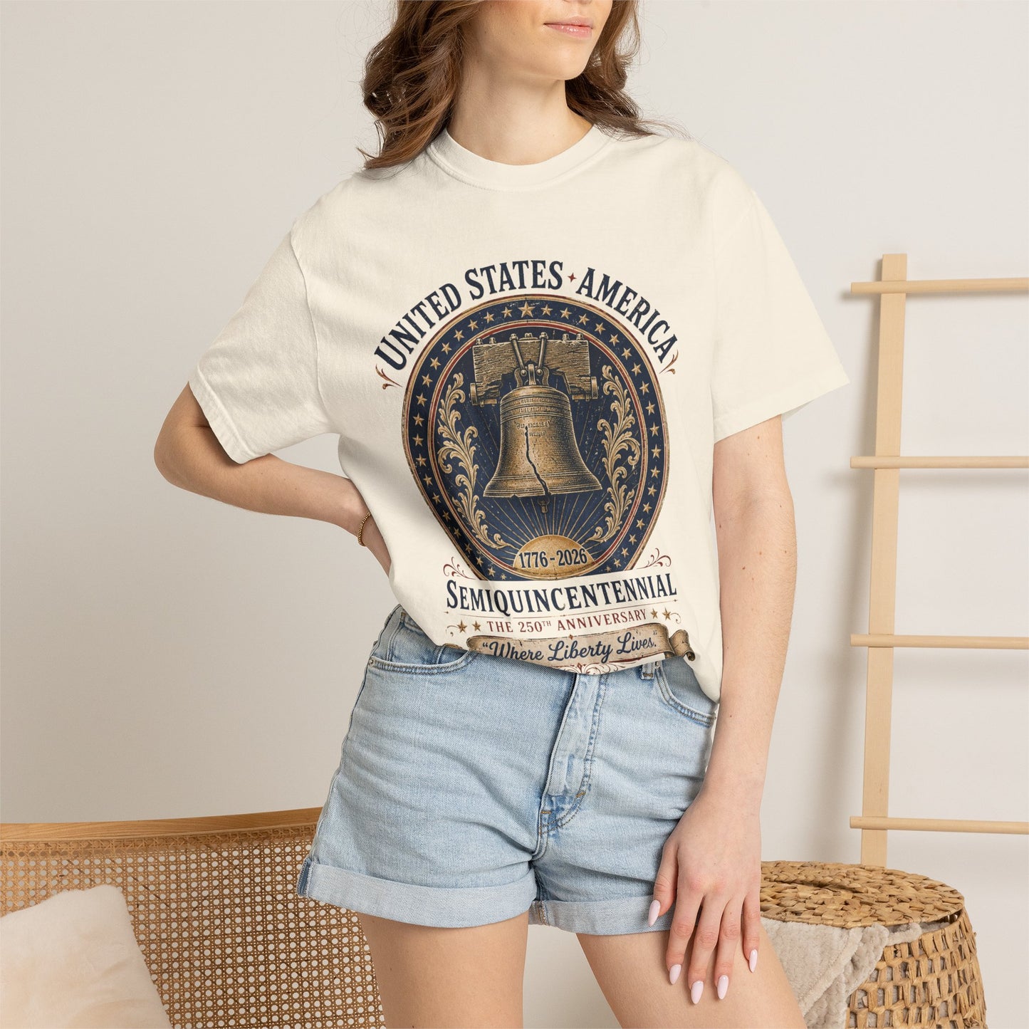 Semiquincentennial Liberty Bell T-Shirt — 250th USA Anniversary Tee