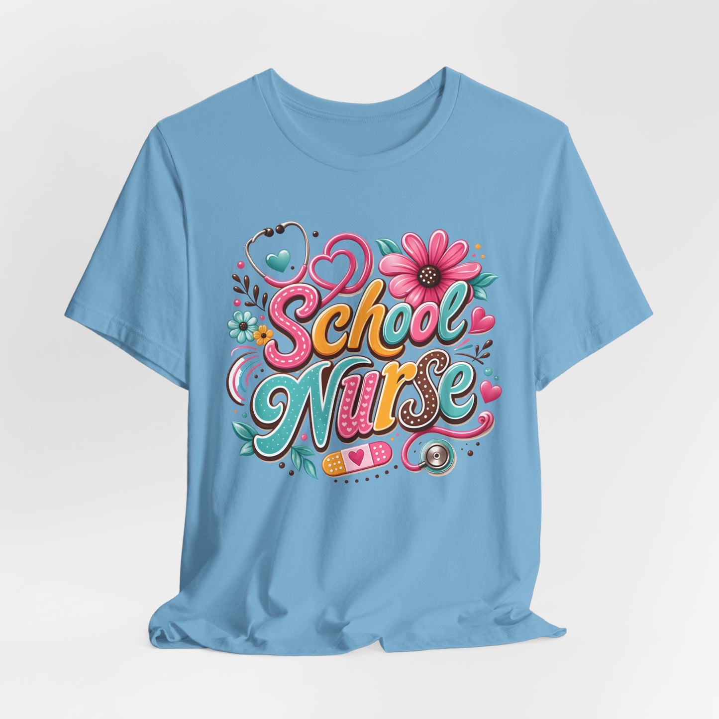 Groovy School Nurse Graphic Tee