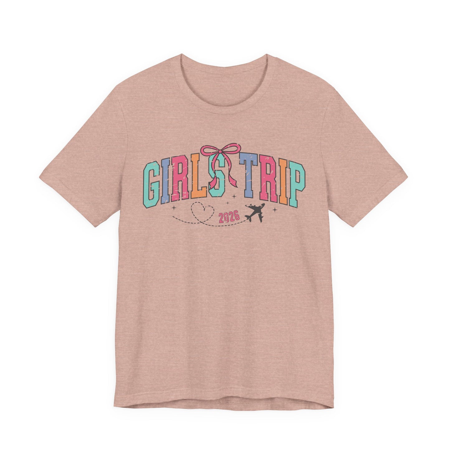 Girls' Trip Tee — Retro Pastel Travel Graphic T‑Shirt (2026)