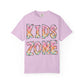 Kids Zone Daycare Comfort Colors Tee - Spring Pastels Plaid