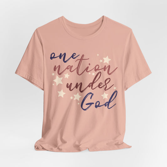 One Nation Under God T-Shirt — Patriotic Faith Tee with Stars