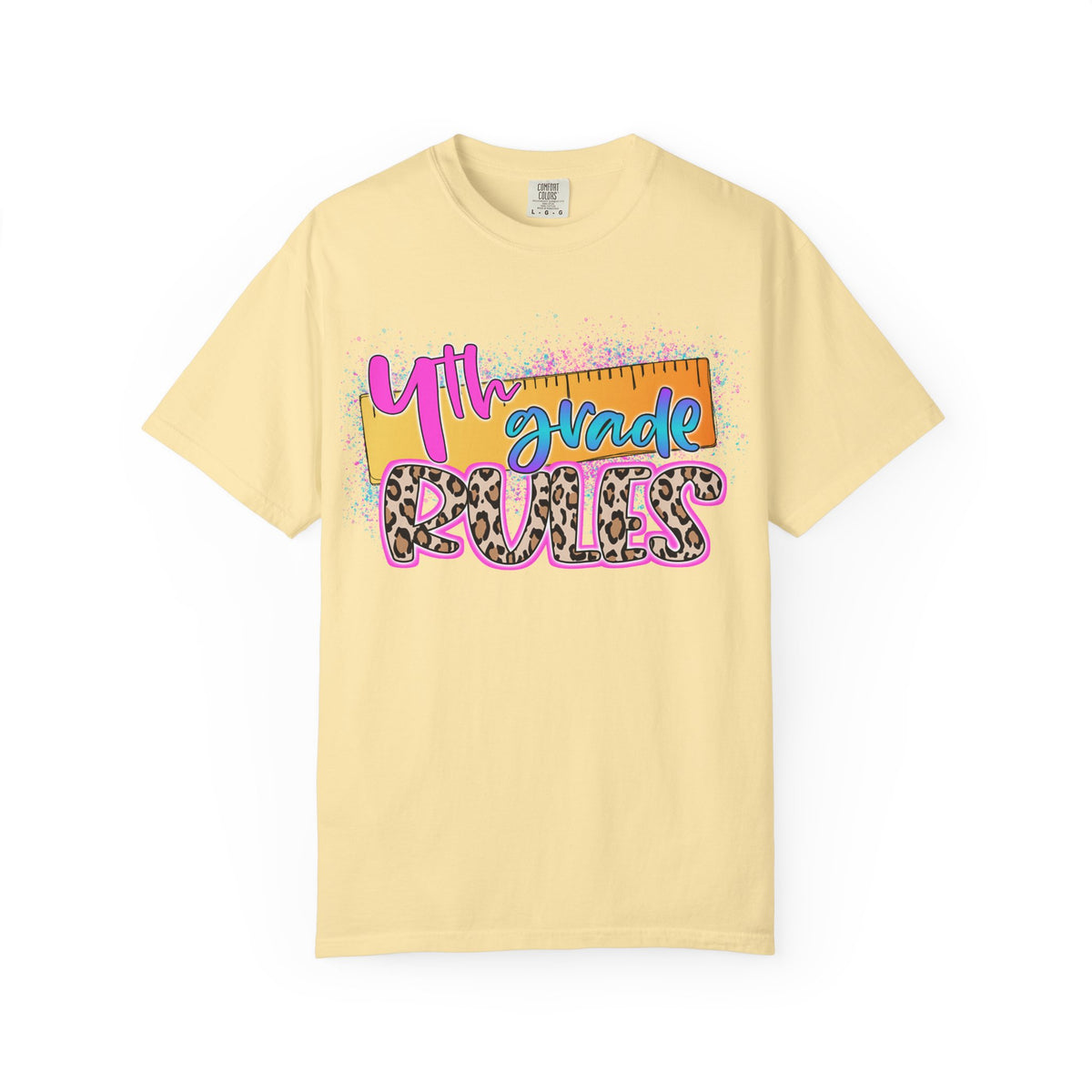 Fourth Grade Rules T-Shirt, Fun Shirt, Unisex Garment-Dyed Tee, Back to School Top, Teacher Gift