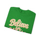 Believe in Magic Cozy Pastel Crewneck Christmas Sweatshirt