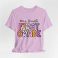 Personalized Colorful First Grade Teacher Graphic Tee