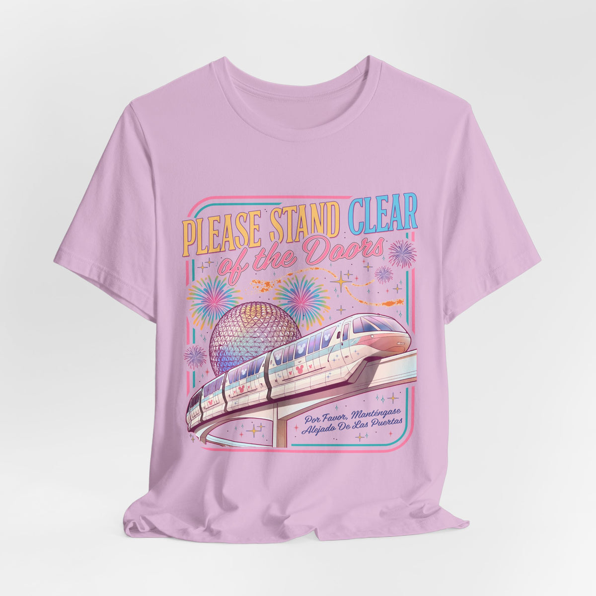 Please Stand Clear of the Doors Monorail T-Shirt — Retro Park Tee