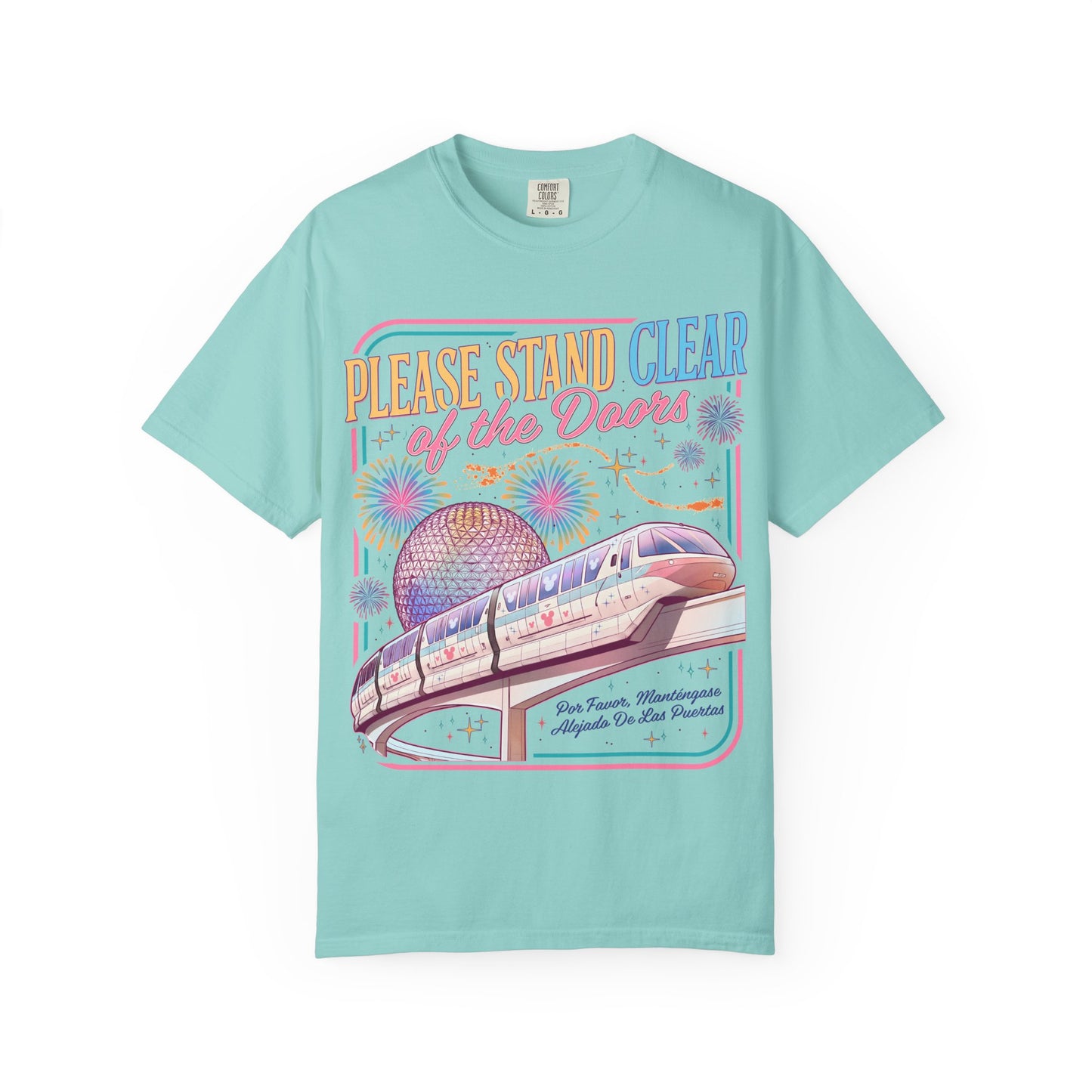 Please Stand Clear of the Doors Monorail T-Shirt — Retro Park Tee