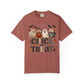 Faux Quilted Halloween Chick or Treat T‑Shirt