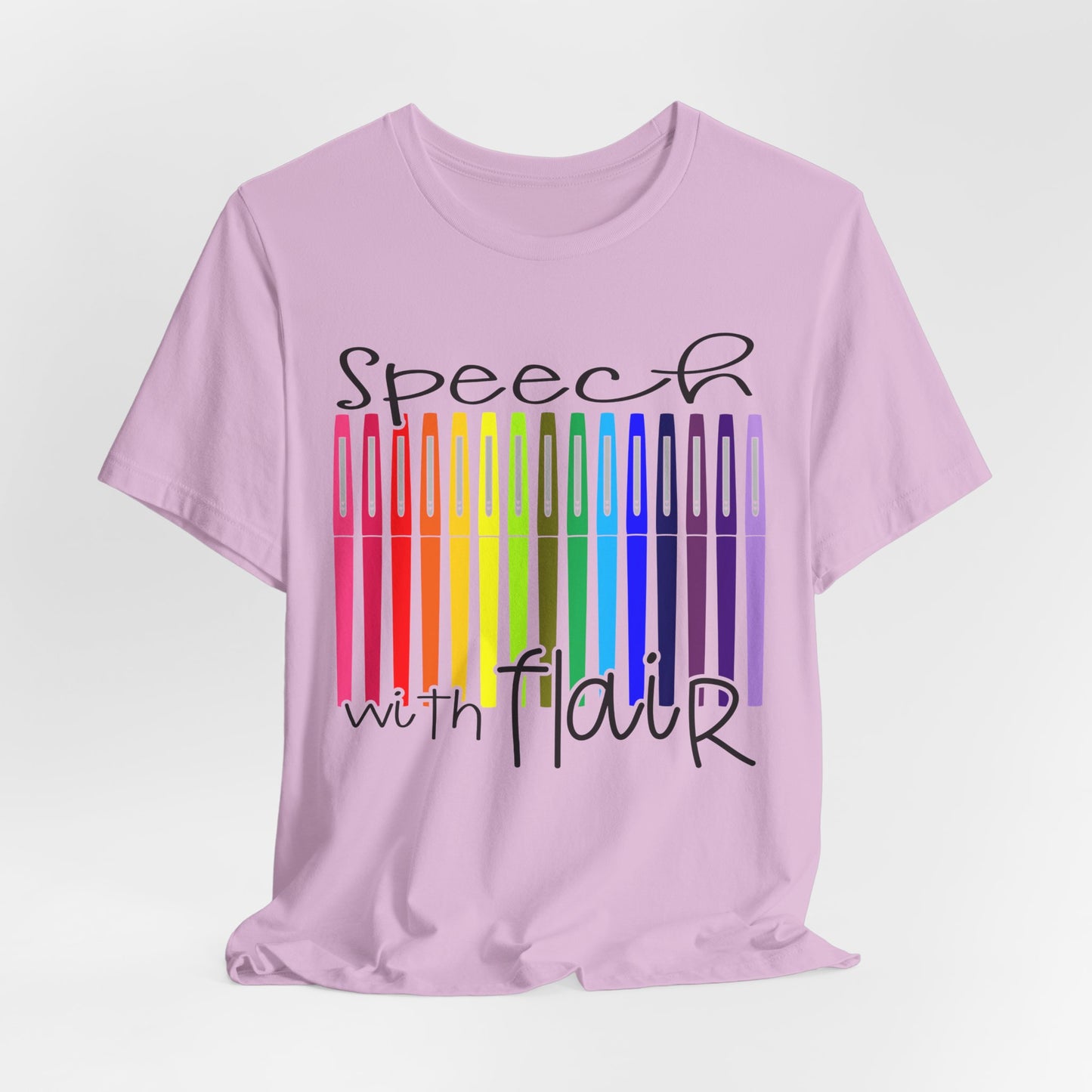 Rainbow Flair Pen School Staff Tee - Speech With Flair