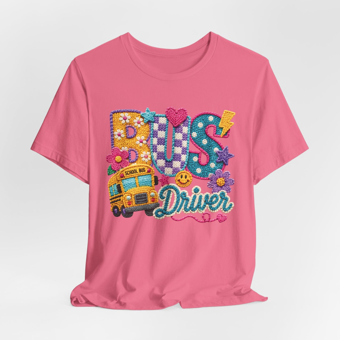 Bus Driver T-Shirt – Colorful School Bus Graphic Tee for Teachers & Drivers