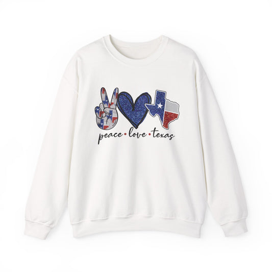 Peace Love Texas Sweatshirt Crewneck