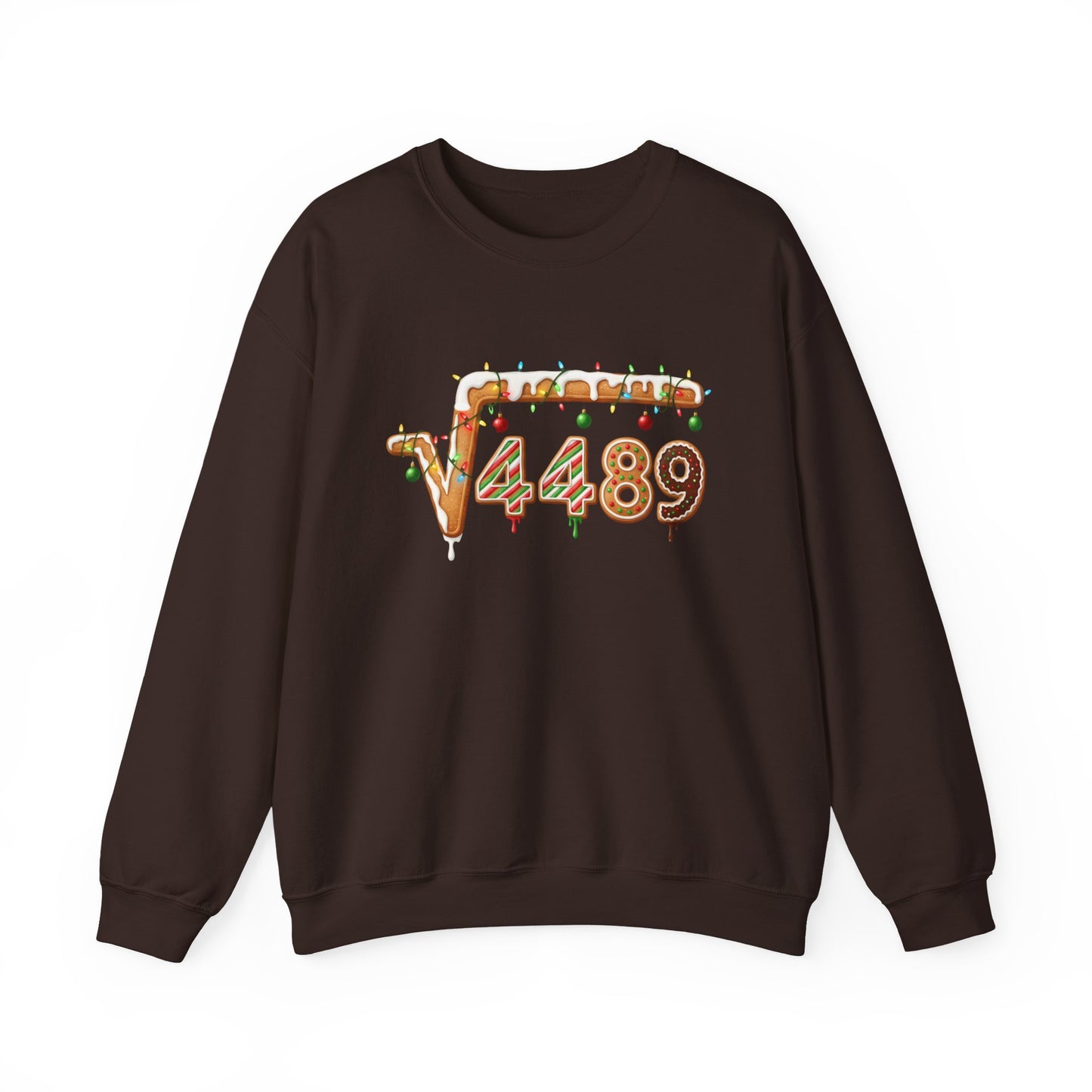 "67" √4489 Design Holiday Gingerbread Sweatshirt (√4489 Design)